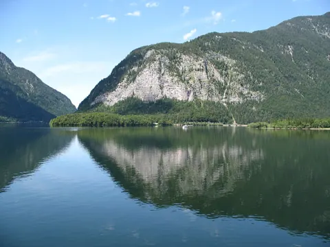 A lake and a mountain, photographed with this camera