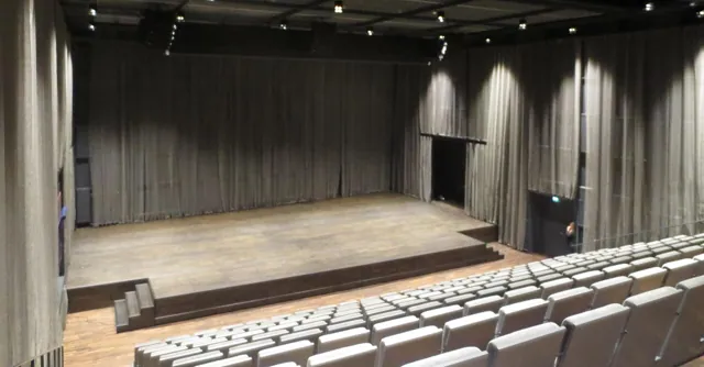 An empty theatre stage