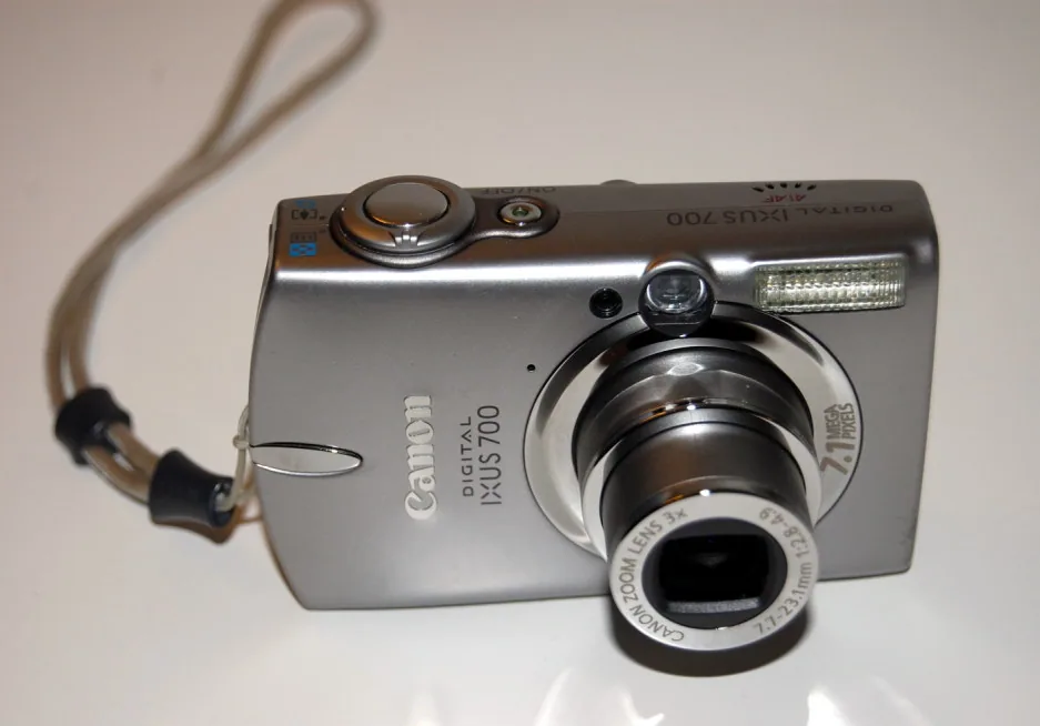 The Canon Digital IXUS 700, sold as the PowerShot SD500 in North America.