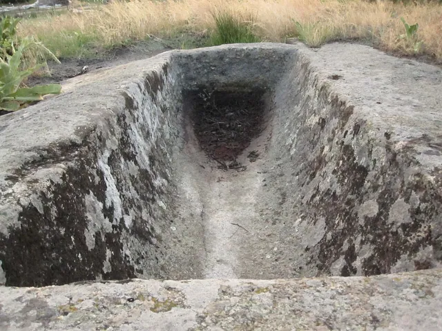 A stone trough