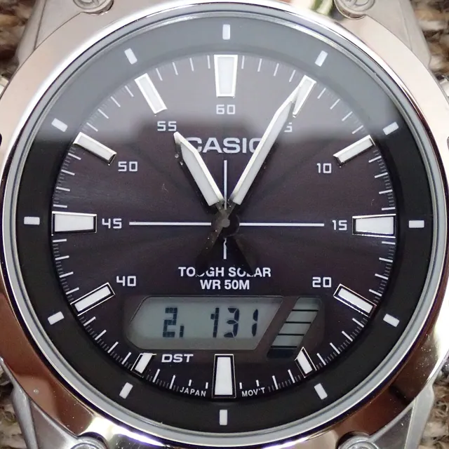 A wristwatch dial