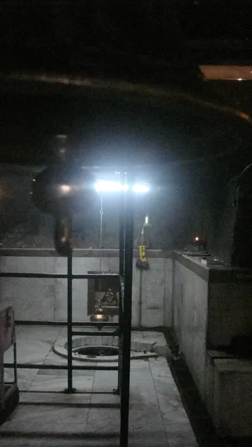 A lamp in the dark