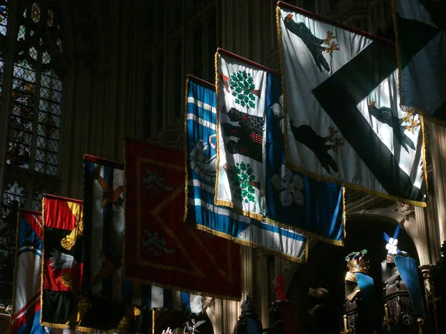 Banners in a chapel