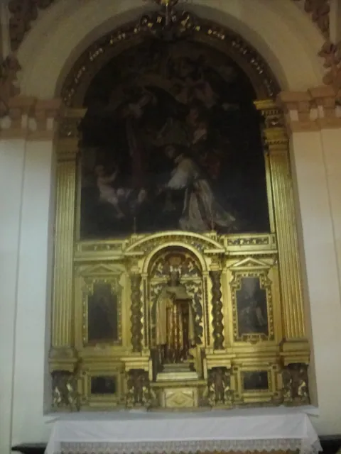 A gilded altarpiece